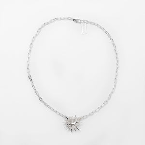 Over ID Necklace – Silver